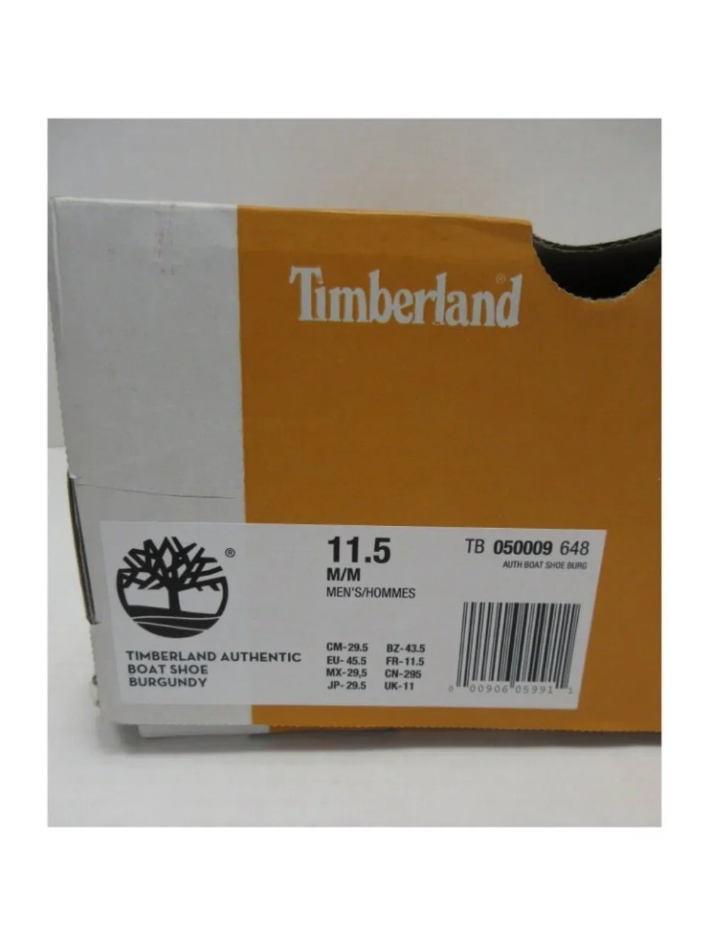 Timberland brand size